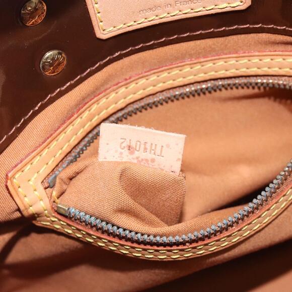 LOUIS VUITTON Monogram Vernis Reade PM Hand Bag Bronze M91146 - Picture 12 of 16